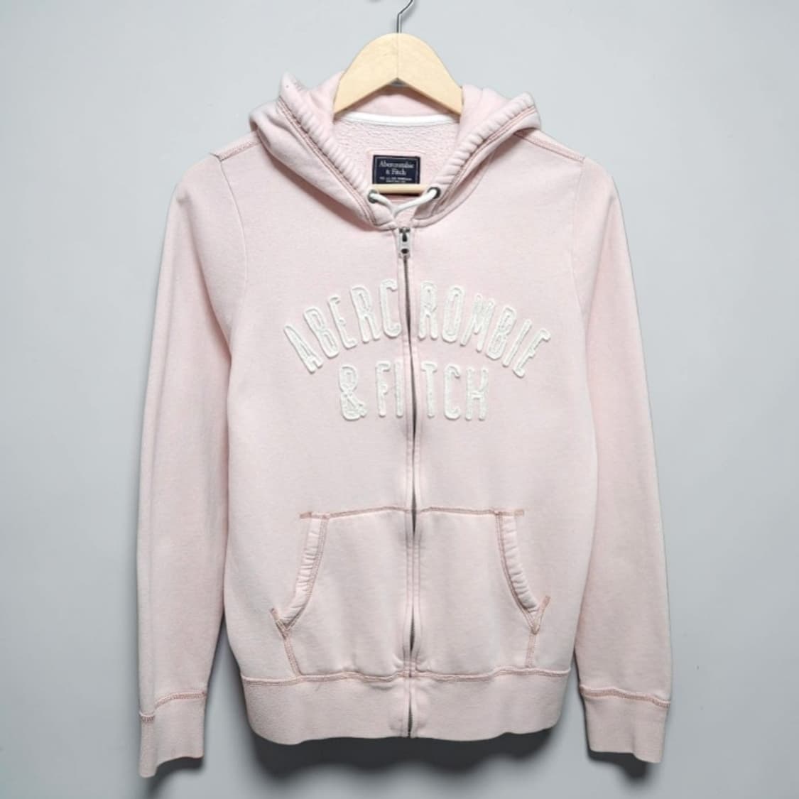 Abercrombie 아베크롬비 로고 후드집업 자켓 핑크 상품이미지1