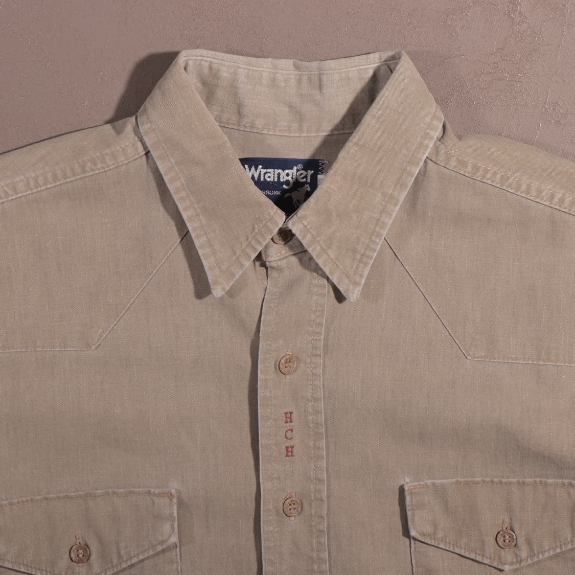 90s 랭글러 웨스턴 헤비코튼 셔츠 상품이미지2