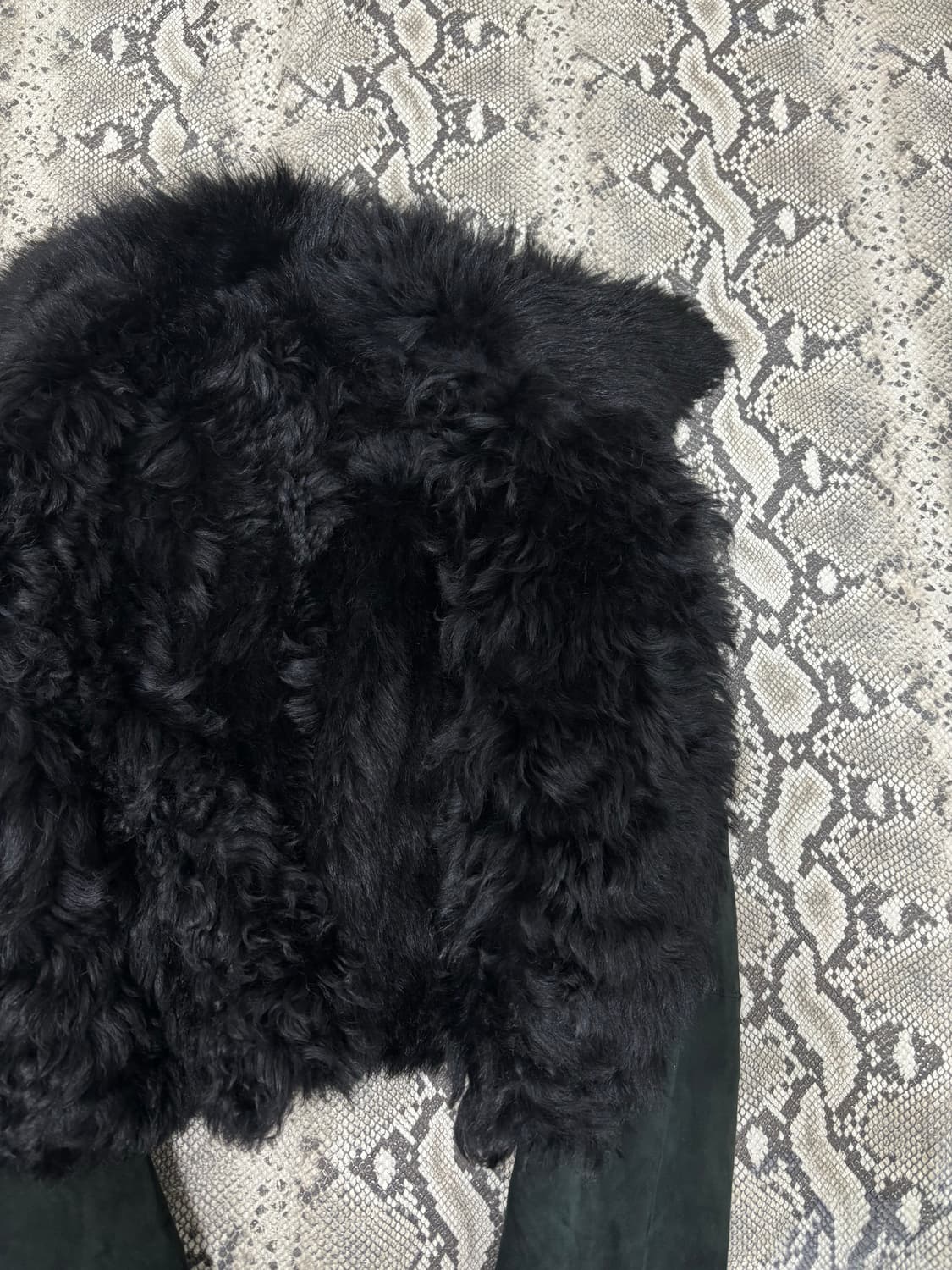 Vkei Black Fur Trimming Crop Leather Jac 상품이미지8