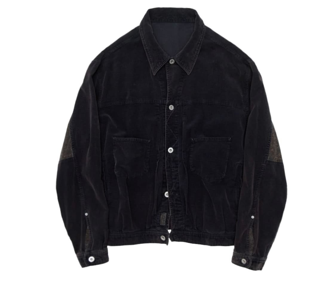 2 3 4 폴리테루 1011 페이즐리 트러커 자켓 코듀로이 퍼플 판매 상품이미지1