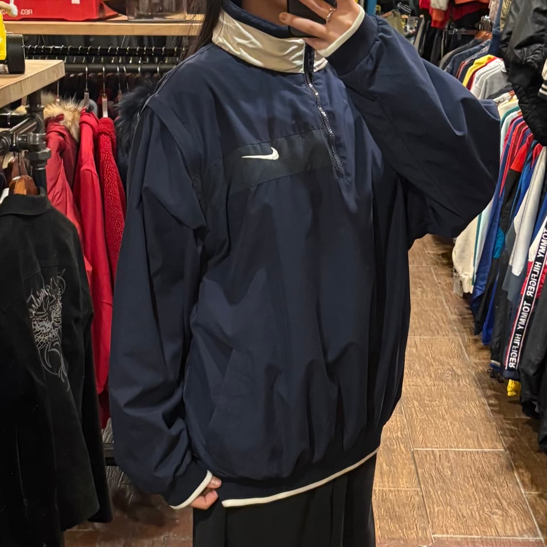 [HI] Nike 나이키 반집업 웜업 네이비 상품이미지5