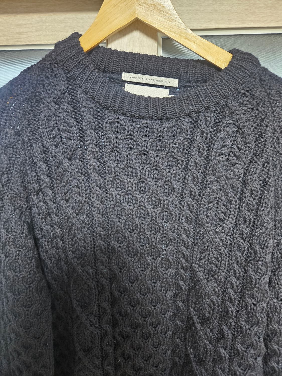 페레그린 허드슨 아란 점퍼 니트 네이비 2XL 상품이미지6