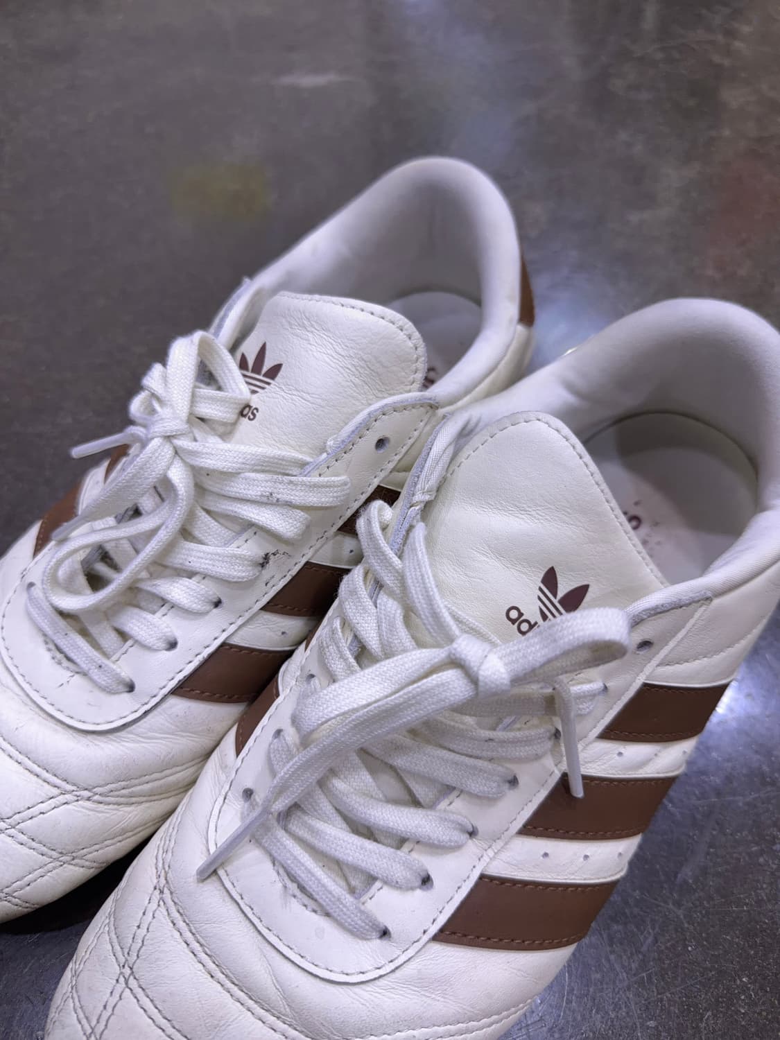 아디다스 태권도 레이스 오프 화이트 브라운 스니커즈 270 상품이미지4