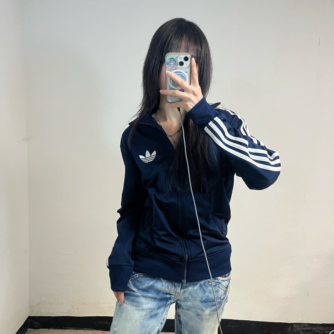 Adidas navy firebird track jacket 상품이미지1