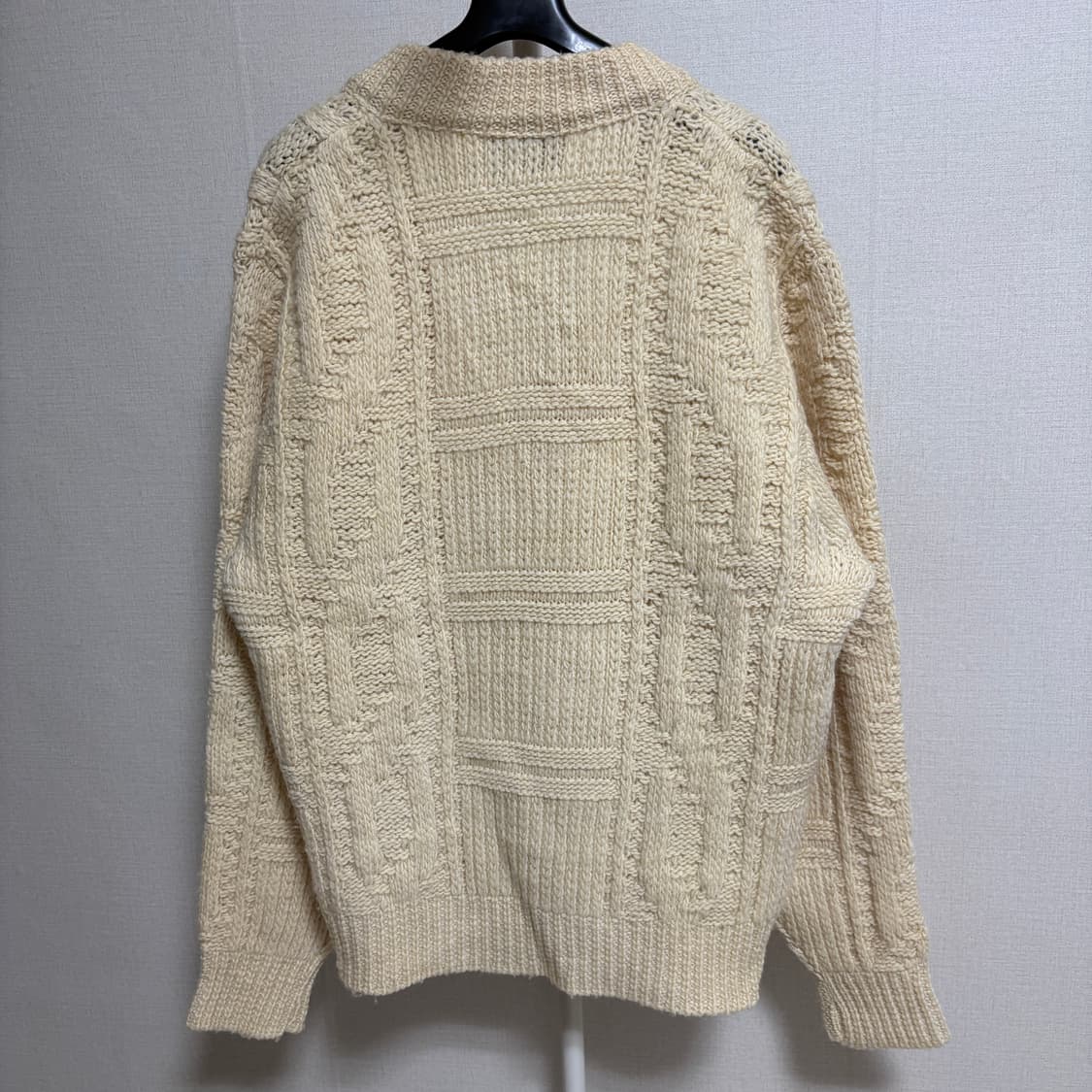 펜들턴 Made in USA 퓨어 버진 울 피셔맨 니트 / 베이지, L 상품이미지6