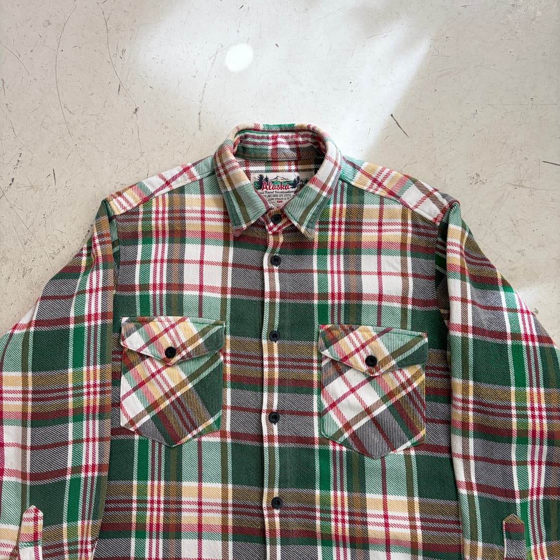 80s 리바이스 빈티지 알래스카 플란넬 셔츠 M 상품이미지4