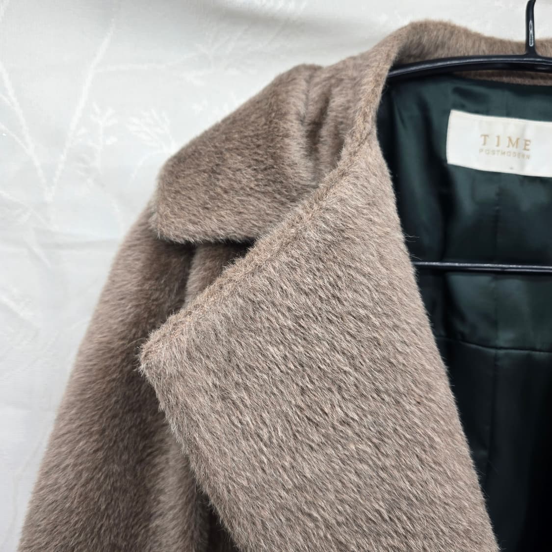 TIME 타임 baby llama 브라운 루즈핏 코트 상품이미지2