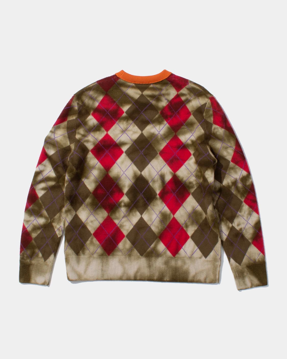 DIESEL 디젤 22FW 아가일 타이다이 염색 니트 상품이미지2