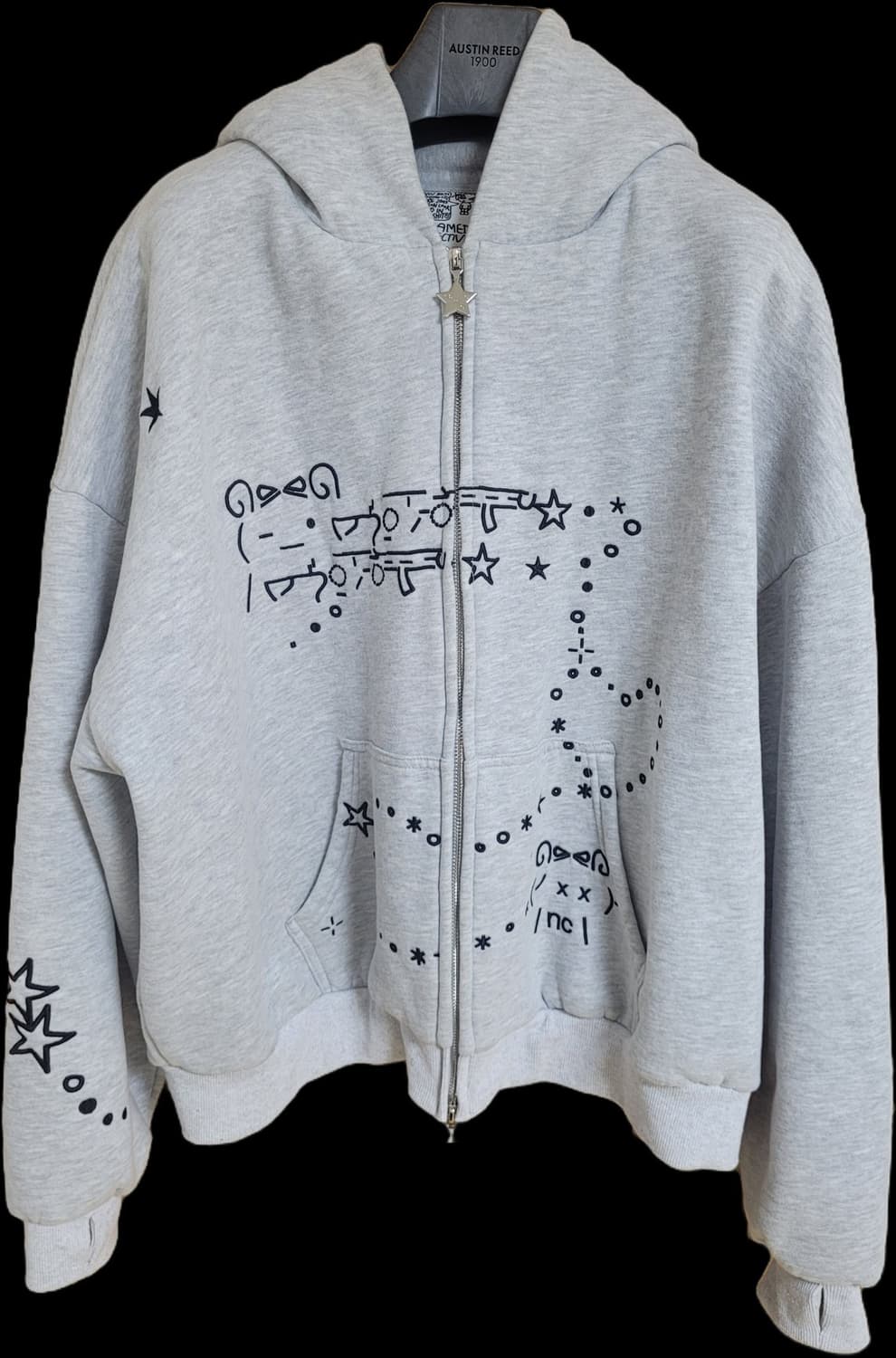 네임드 콜렉티브 버니 후드 집업 /그레이/  L/XL 상품이미지2