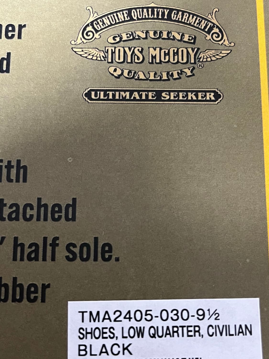 토이즈맥코이 서비스 슈즈 로우쿼터 9 1/2 상품이미지3