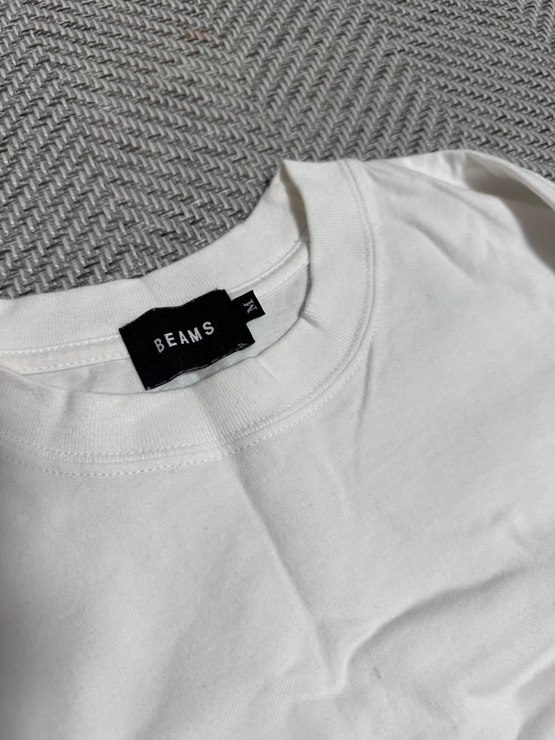 [M]빔즈 x 페이퍼보이 콜라보 롱슬리브 흰색  상품이미지2