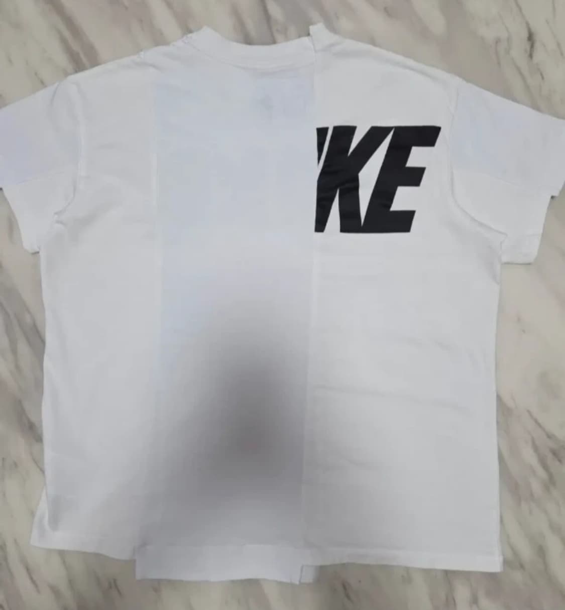 (정품)나이키 x 사카이 하이브리드 티셔츠 화이트 상품이미지4