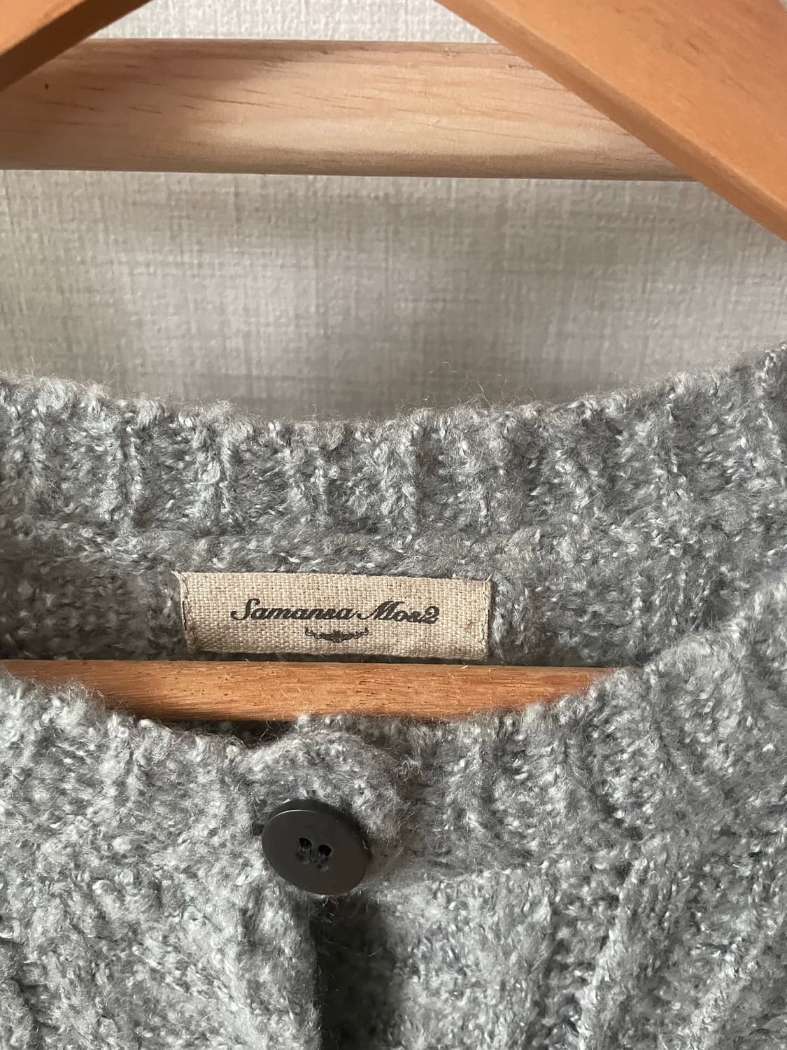 모리걸 빈티지 사만사모스 그레이 가디건 🩶 상품이미지2