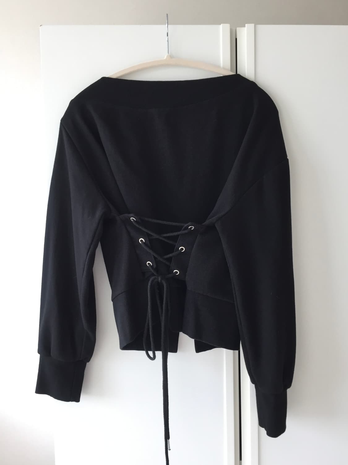 보헤미안서울 코르셋 스웻셔츠 블랙 상품이미지2