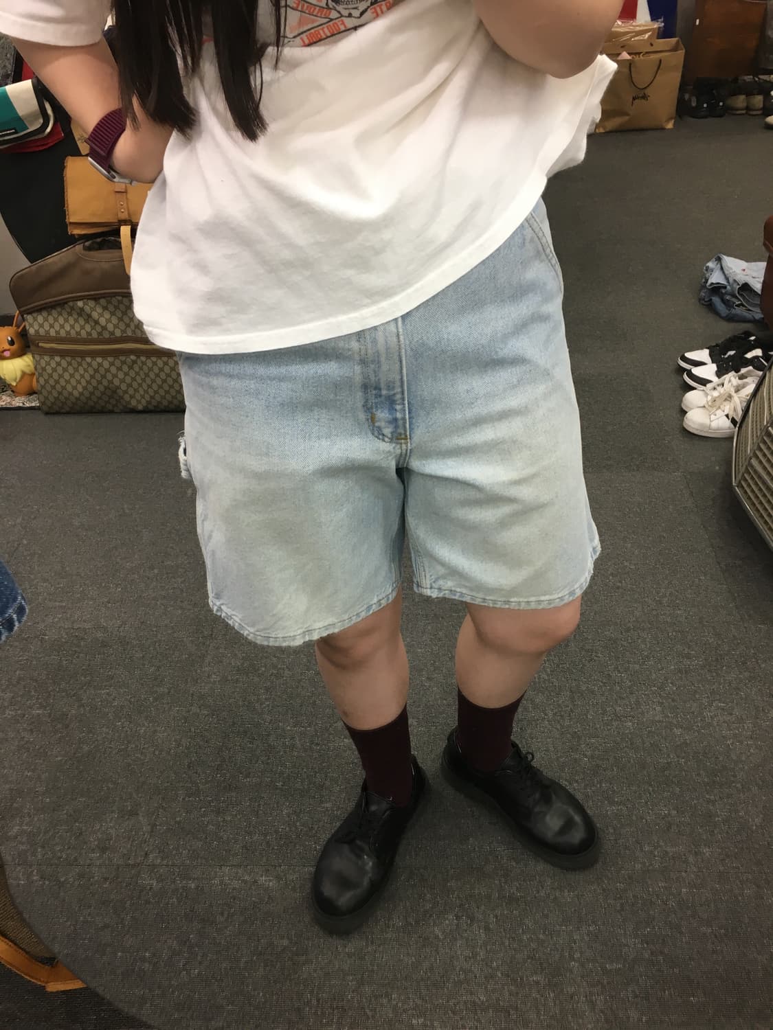 Carhartt 칼하트 카펜터 데님 쇼츠 상품이미지1