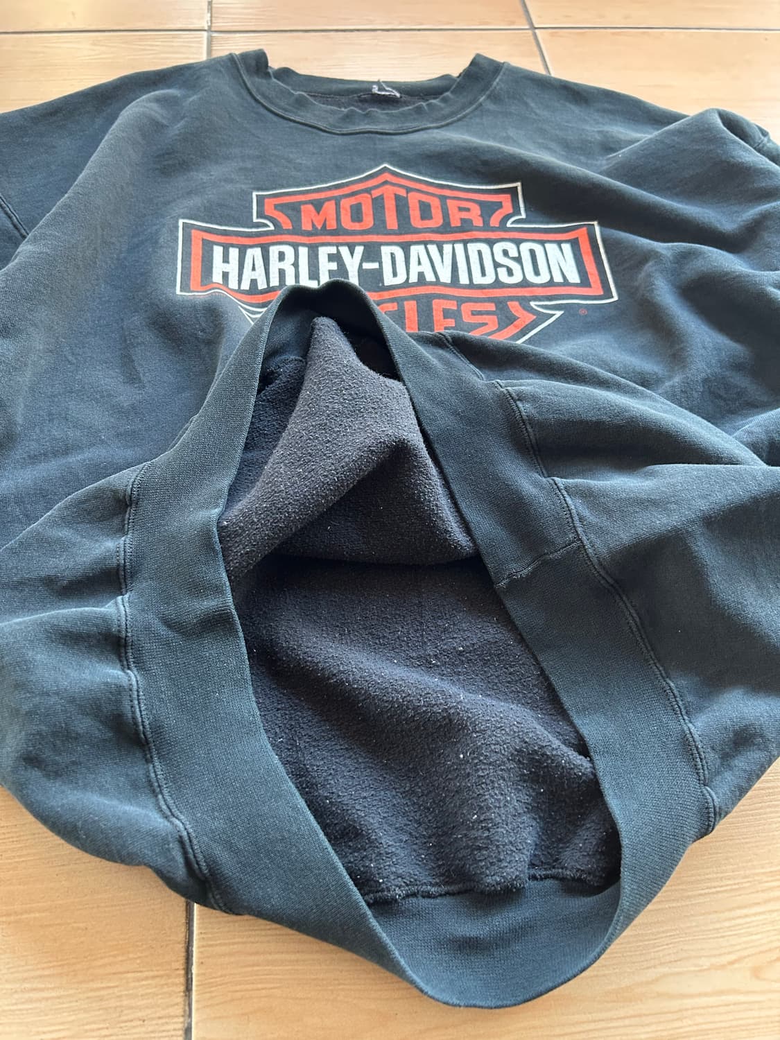 00‘s 할리데이비슨 바&실드 스웻셔츠 상품이미지3