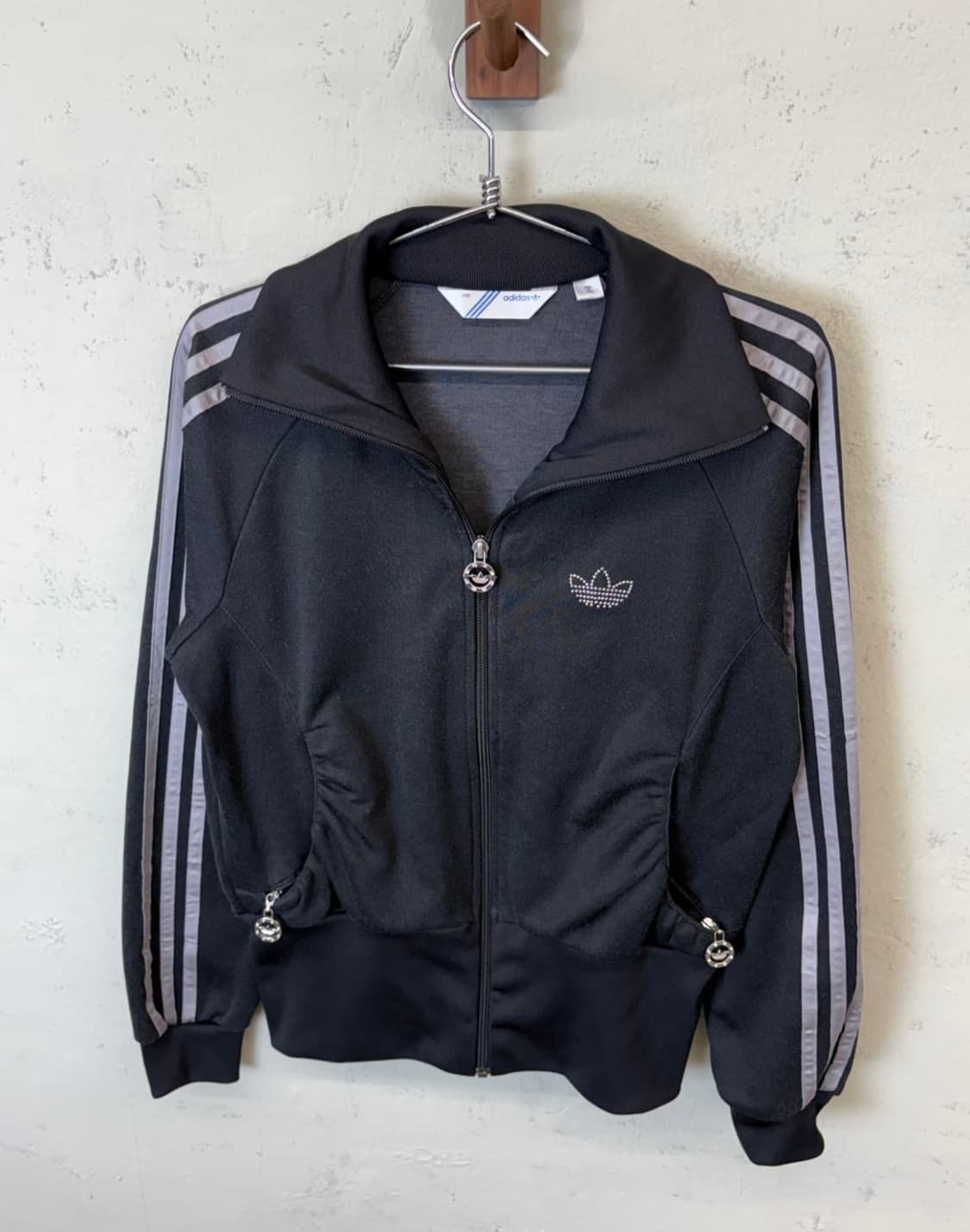 아디다스 큐빅 져지 빈티지 글리터 큐빅 로고 트랙탑 져지 상품이미지5