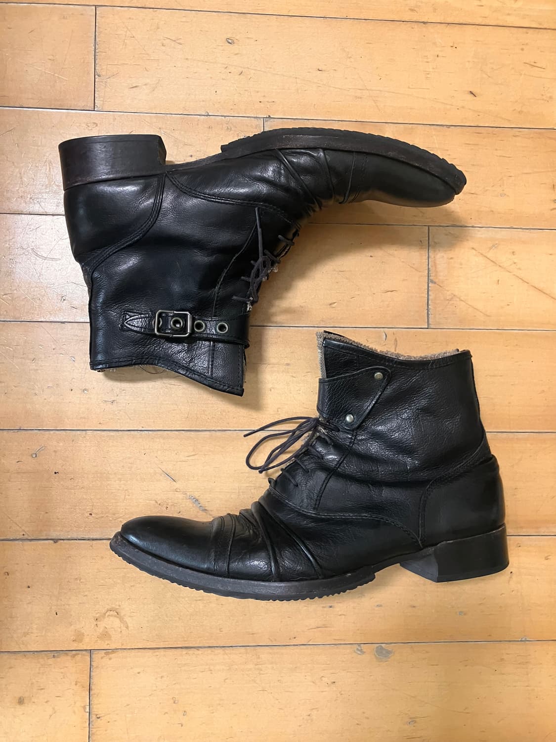 Alfredo bannister 알프레도 바니스터 레이어드 롱 노즈 부츠 상품이미지4