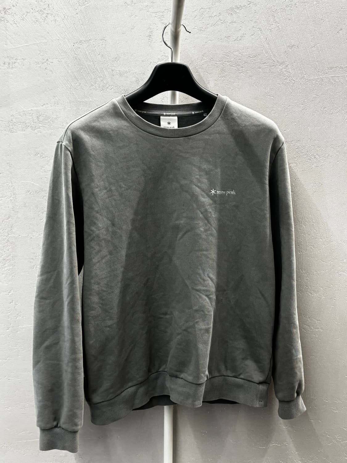 스노우피크 그레이 맨투맨 L 상품이미지2