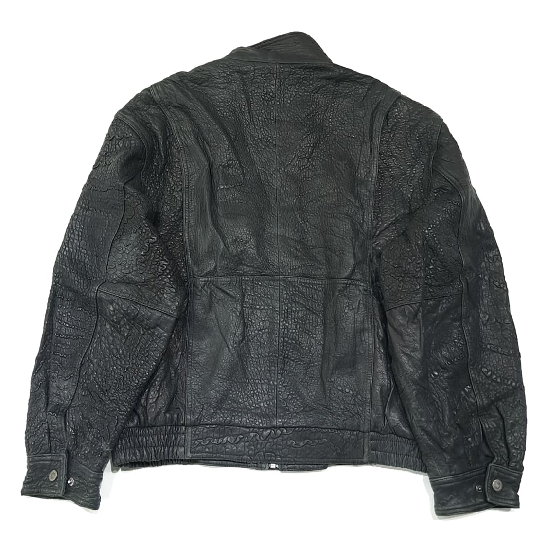 CL642 L 윌슨레더 90s 페블 그레인 소가죽 블랙 자켓 아우터 상품이미지8