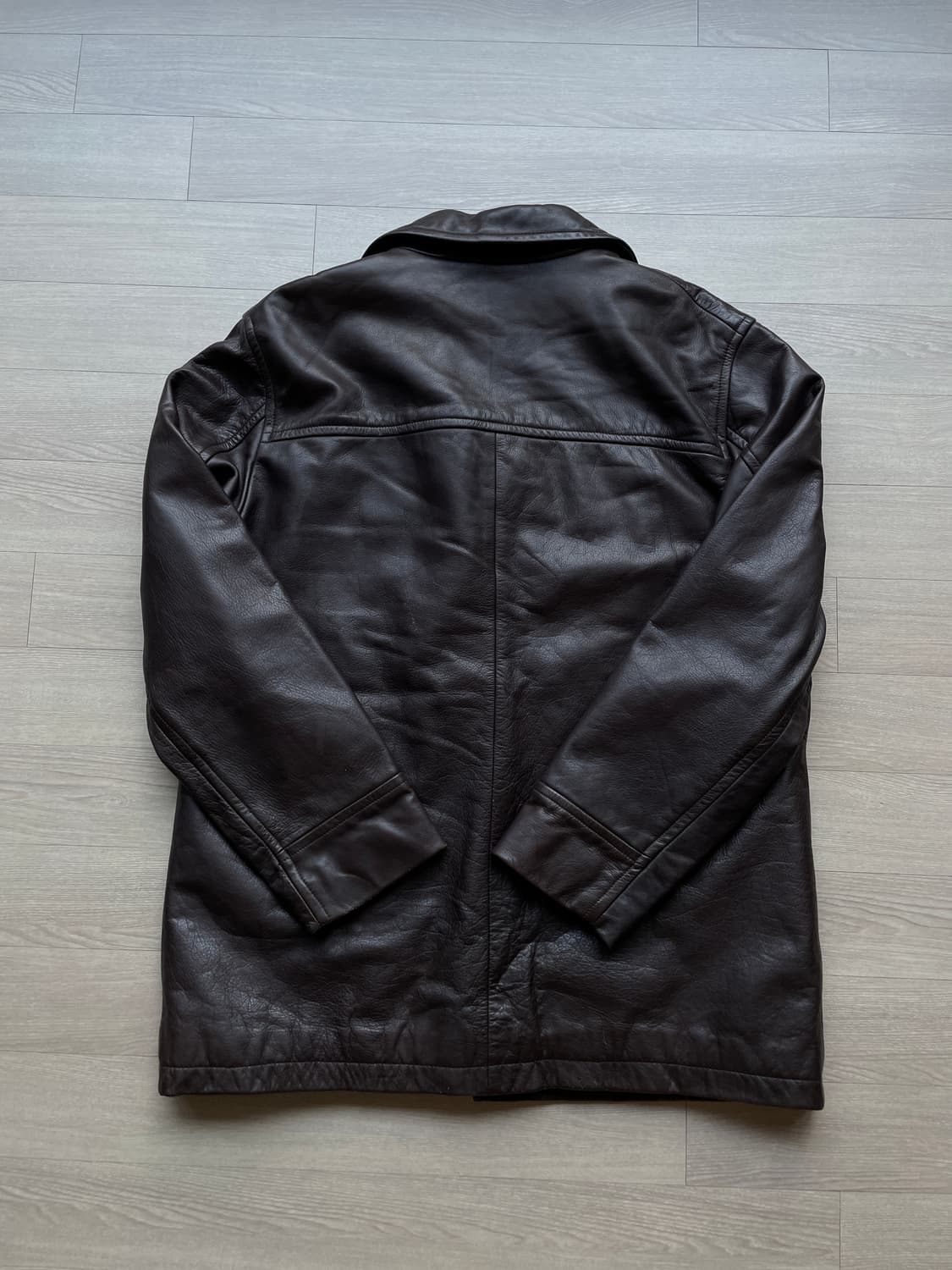 90s 올드갭 레더 카코트 브라운 gap carcoat 상품이미지2