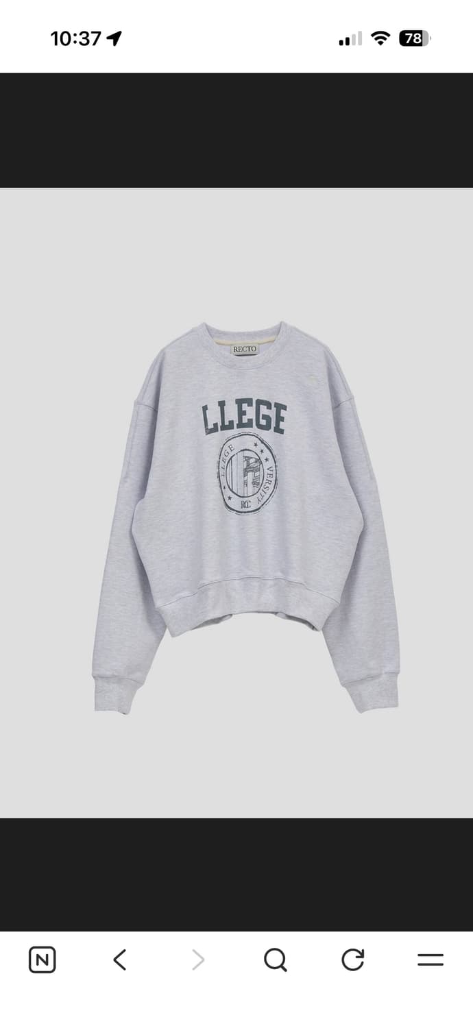 렉토 LLEGE 스웻셔츠 맨투맨 상품이미지1