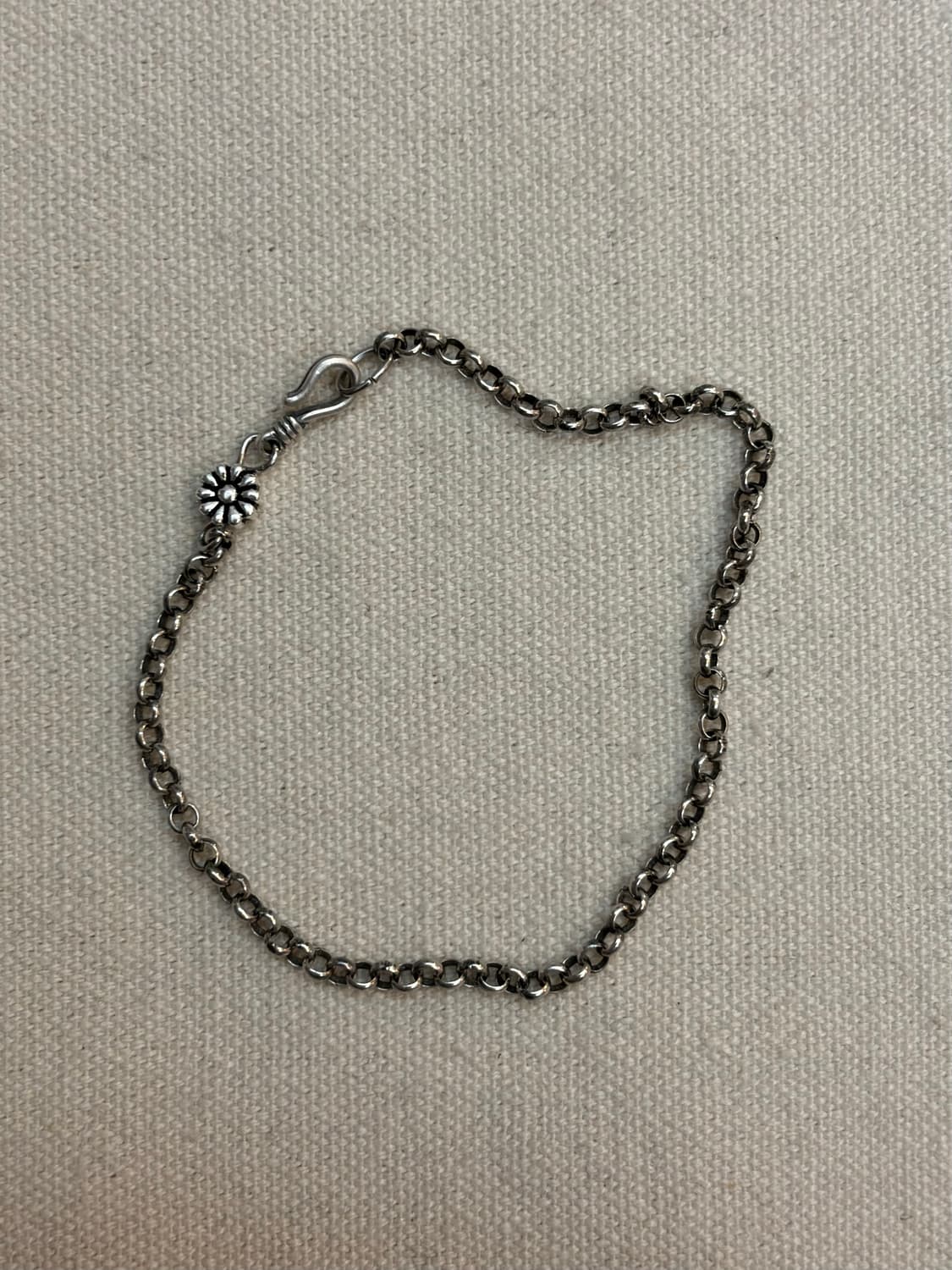 Silver Daisy Link Bracelet 상품이미지3