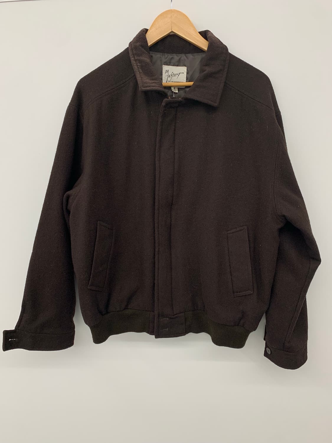 재패니즈 다크브라운 울 봄버 상품이미지4