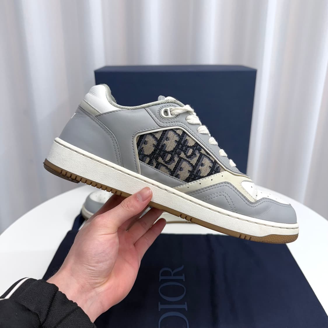 [41] 디올 b27 로우 스니커즈 그레이 상품이미지3