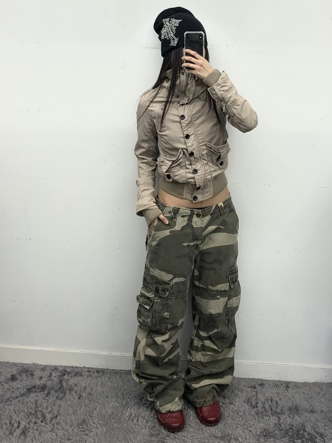 Lil marb 밀리터리 크롭 자켓 상품이미지3