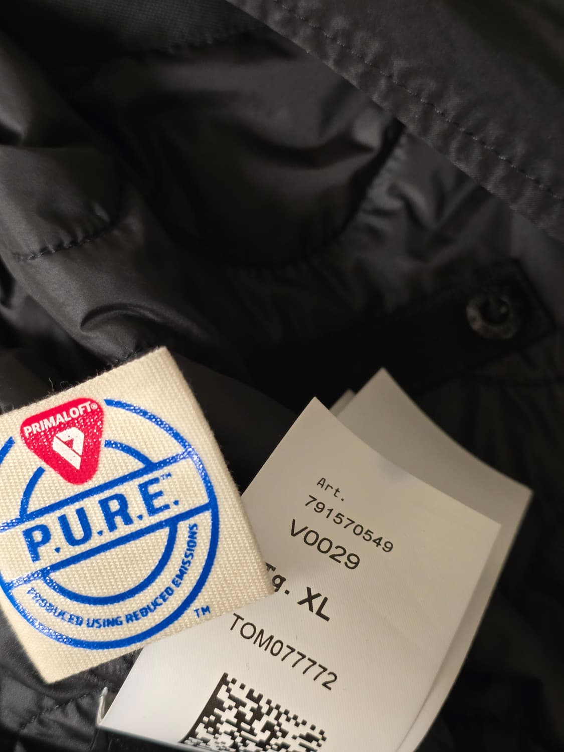 스톤아일랜드 23fw david-tc 카코트 블랙 XL 새제품 상품이미지5