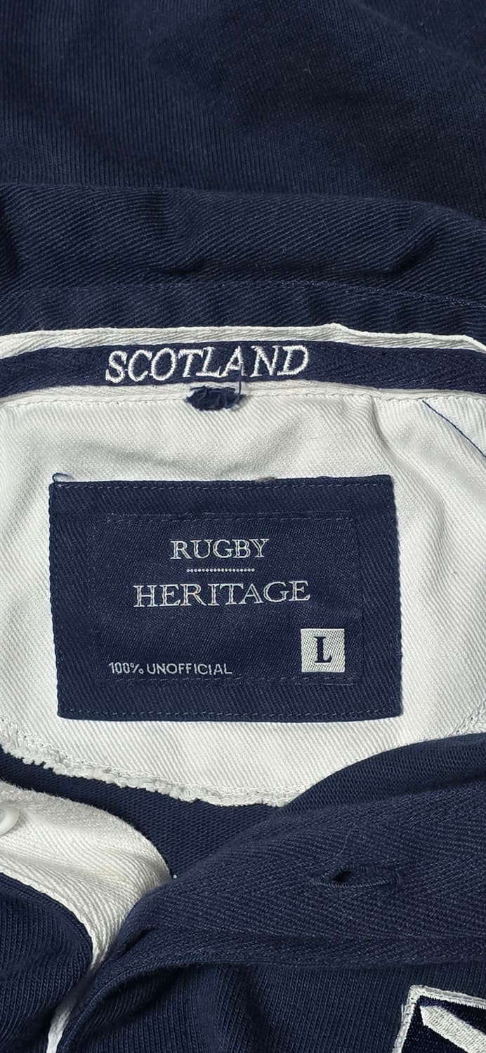 Rugby Heritage 남성 네이비 폴로 셔츠 L 상품이미지3