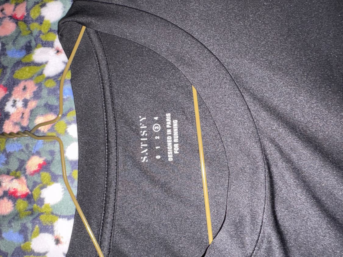 새티스파이 아우라라이트 티셔츠 블랙 상품이미지2