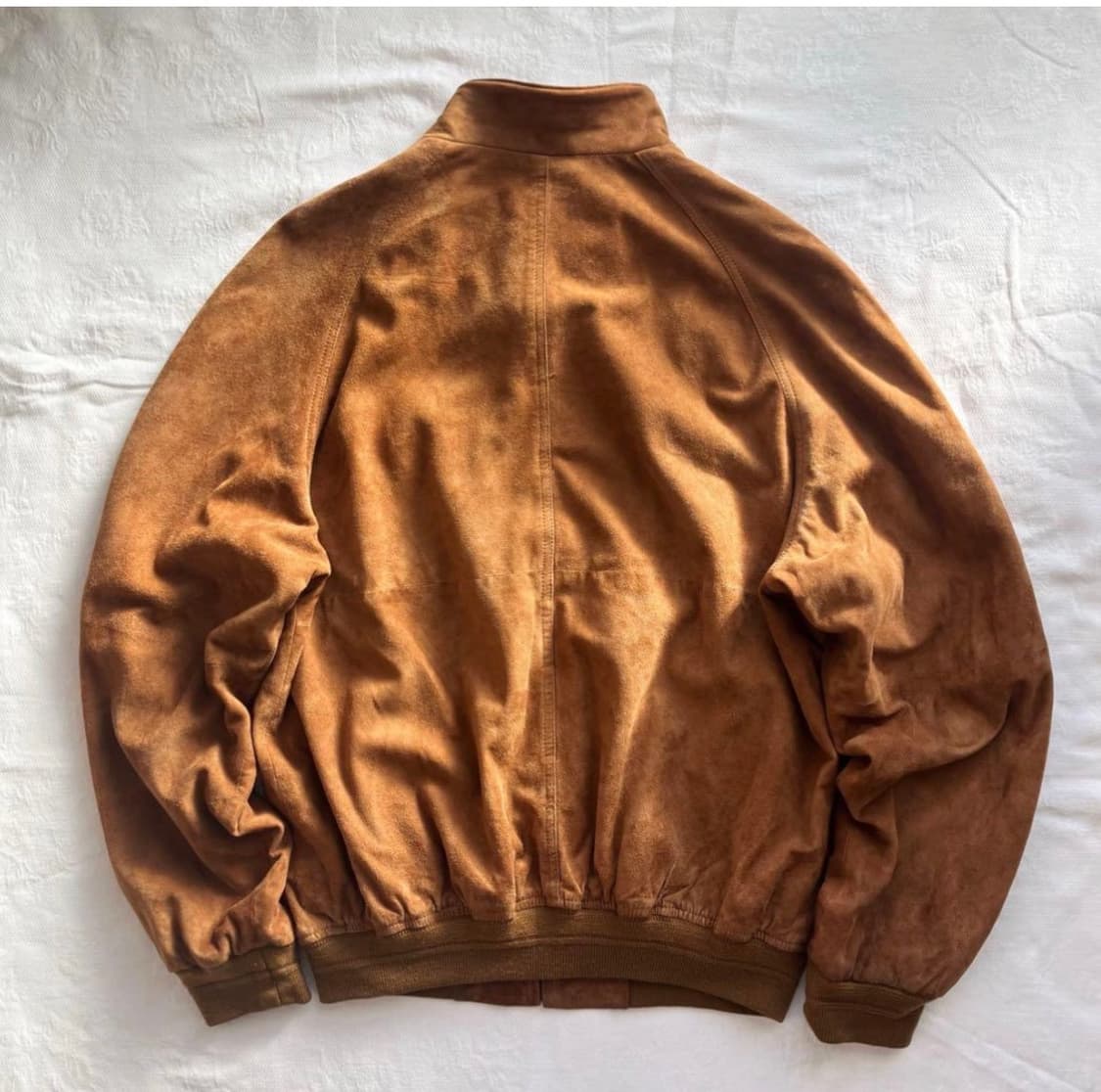 빈티지 브라운 스웨이드 해링턴 바라쿠라 G9 가죽 자켓 상품이미지3