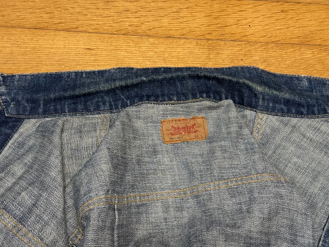 [L]8~90s 리바이스 1세대 지쟌 데님자켓 팝니다 상품이미지4