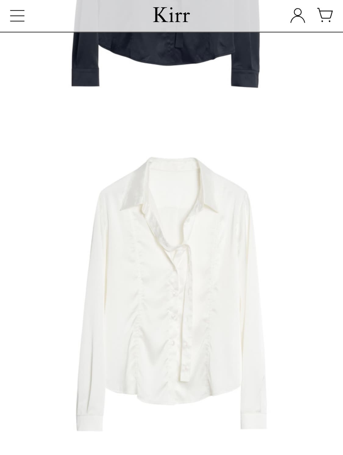 kirr "Clumsy Dress" Skinny Fit Shirt 상품이미지5