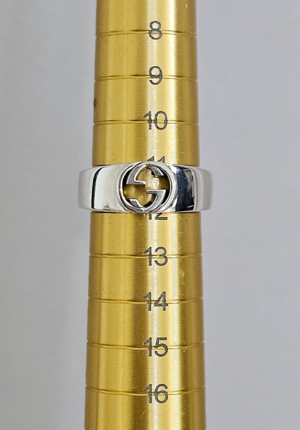 구찌 인터로킹 실버 반지 [12사이즈/실측11호 (정품)] 상품이미지4