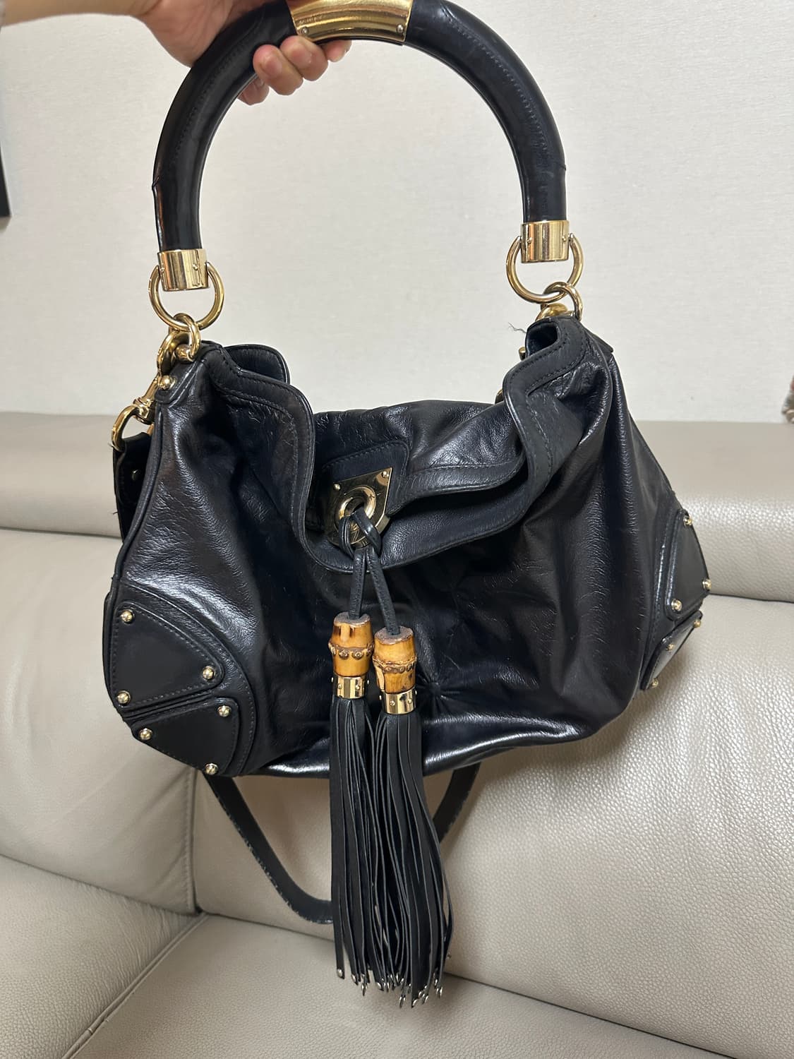 구찌 빈티지 파이톤 인디백 상품이미지1