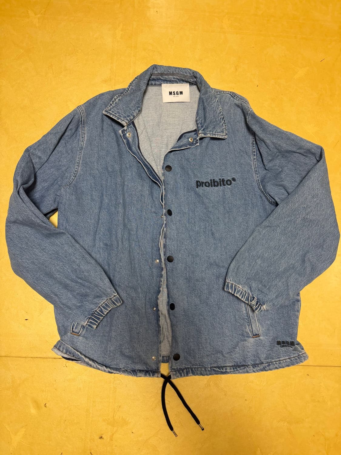 MSGM 코치 데님 오버사이즈핏 자켓 105  상품이미지1