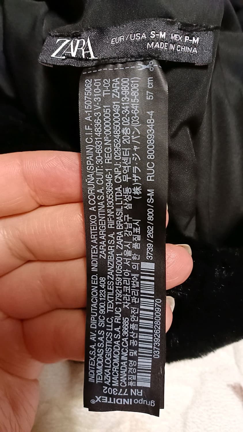 자라 블랙퍼 방한모 57 상품이미지6