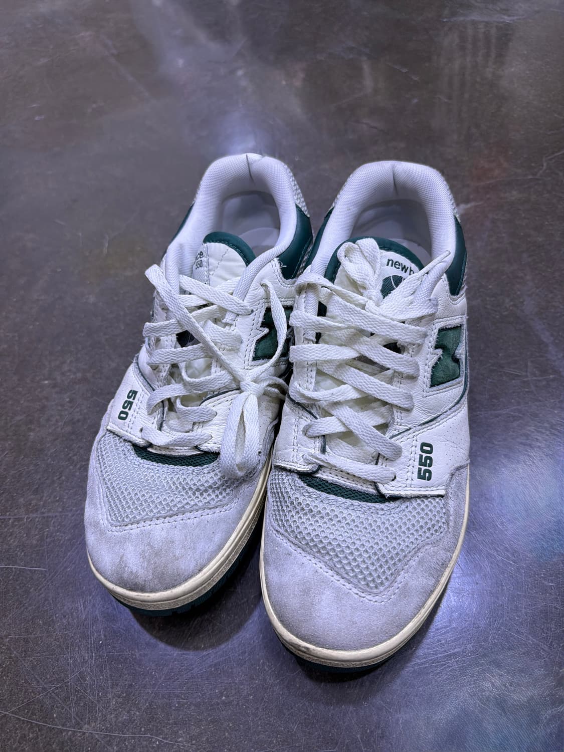뉴발란스 550 화이트 그린 스니커즈 슈즈 270 상품이미지2