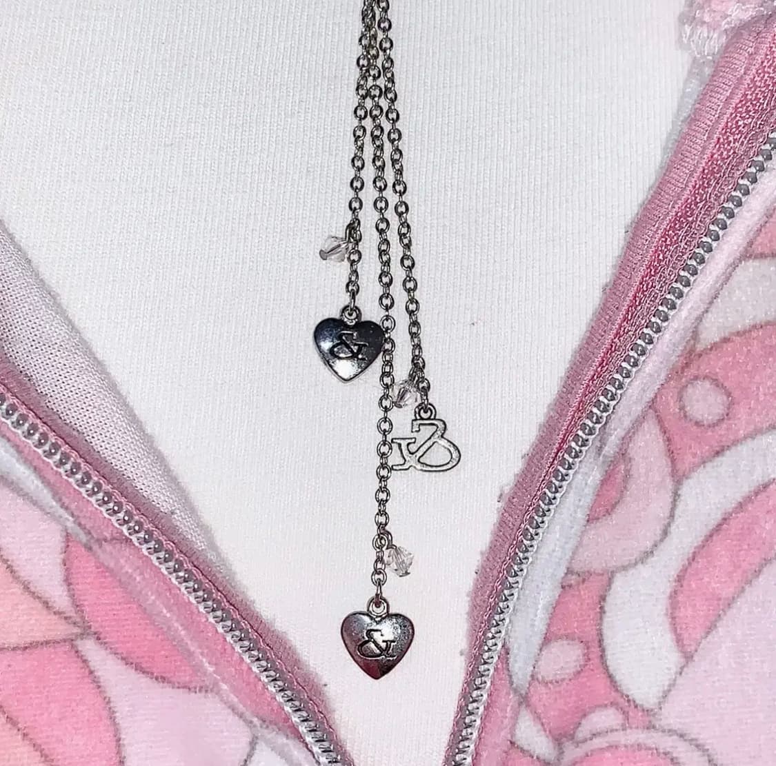 핑키앤다이안 하트 드롭 목걸이 상품이미지1