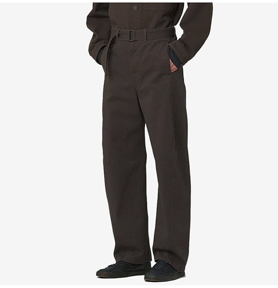 23fw 르메르 트위스트 벨티드 팬츠 에스프레소 M 상품이미지1