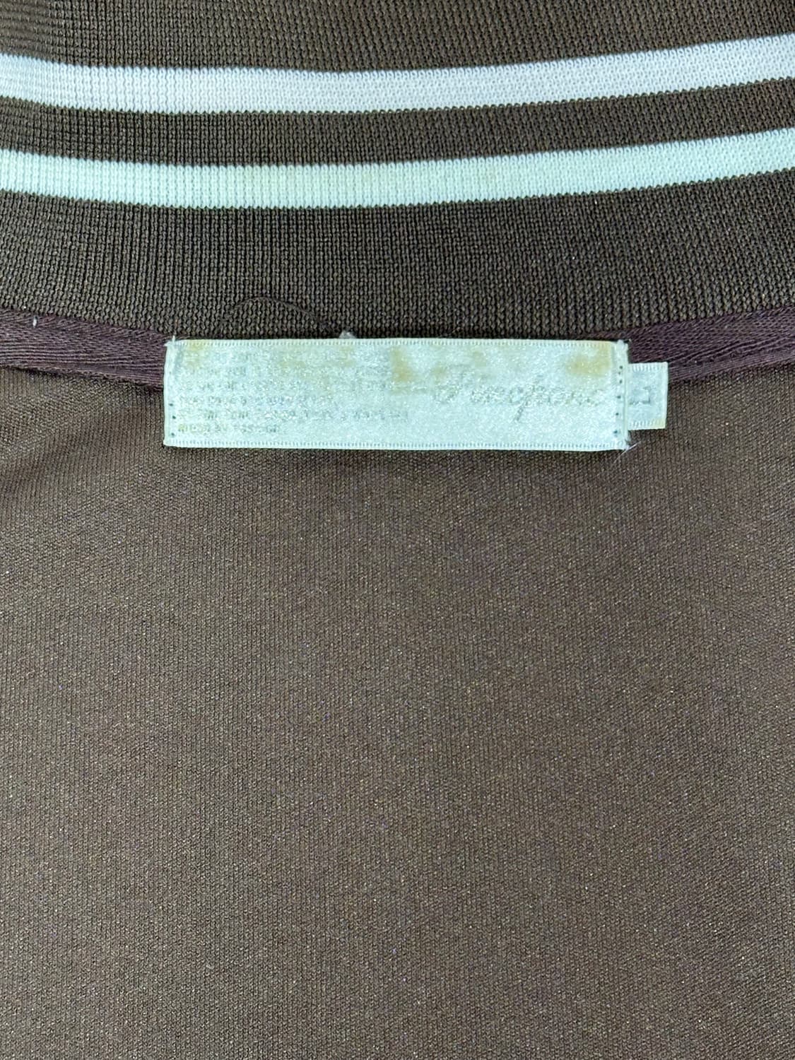 일본 빈티지 딥 브라운 오버핏 트랙탑 져지 L 상품이미지7