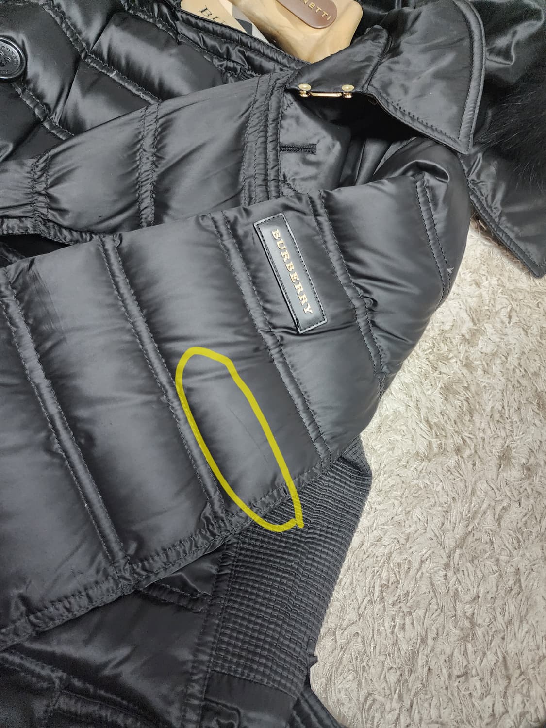 버버리 여성 패딩 체스터포드 xs 블랙 상품이미지3