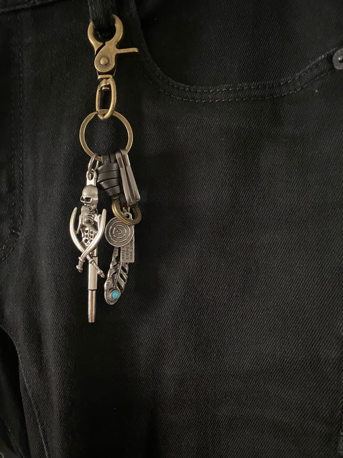 빈티지 펑크무드 스컬키링 상품이미지3