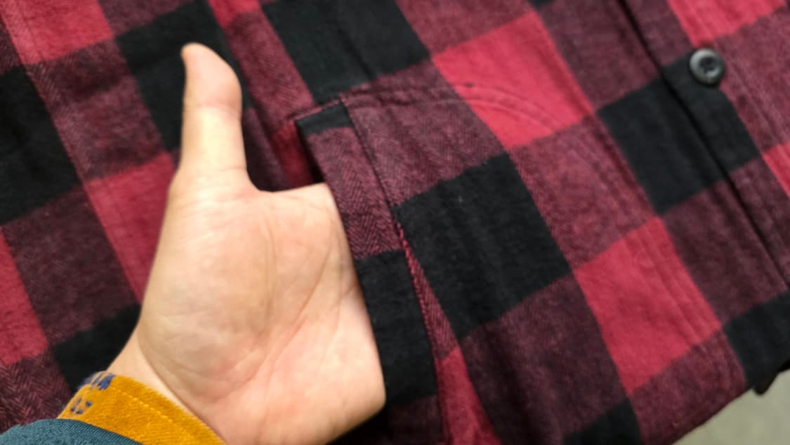 일본판 에디 바우어 타탄 체그 레드 셔츠 L 싸이즈  상품이미지5