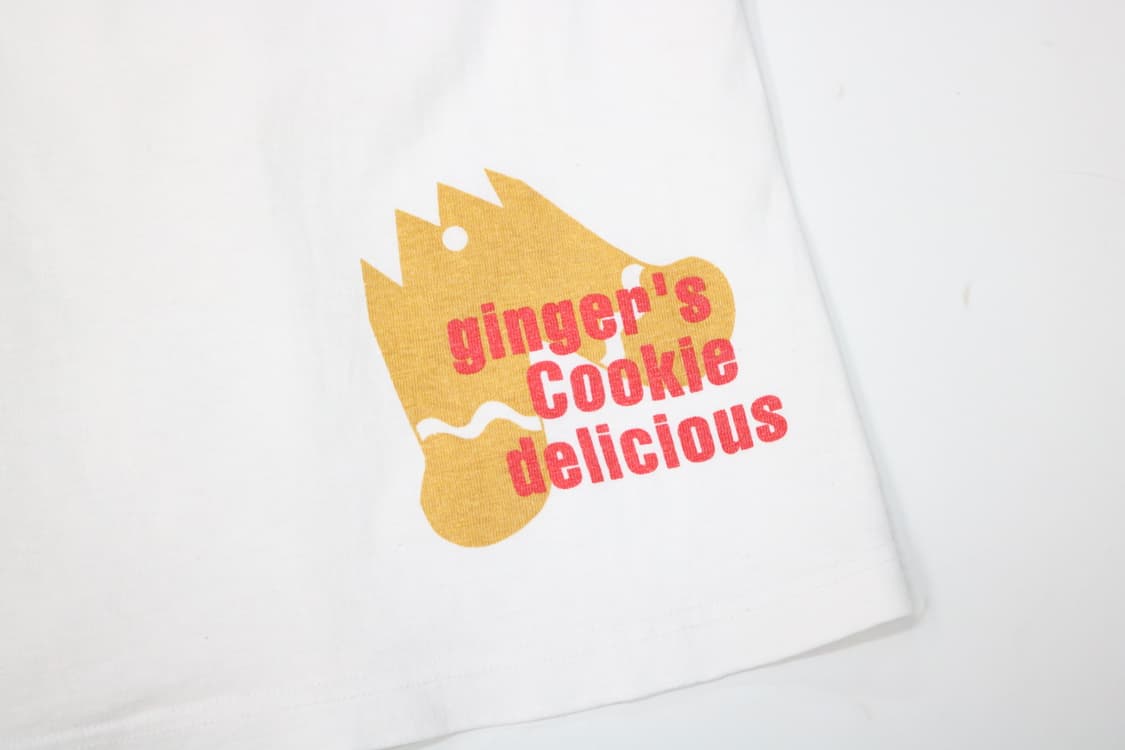 funky bass 펑키베이스 진저브레드 그래픽 화이트 반팔티셔츠 (M) 상품이미지8