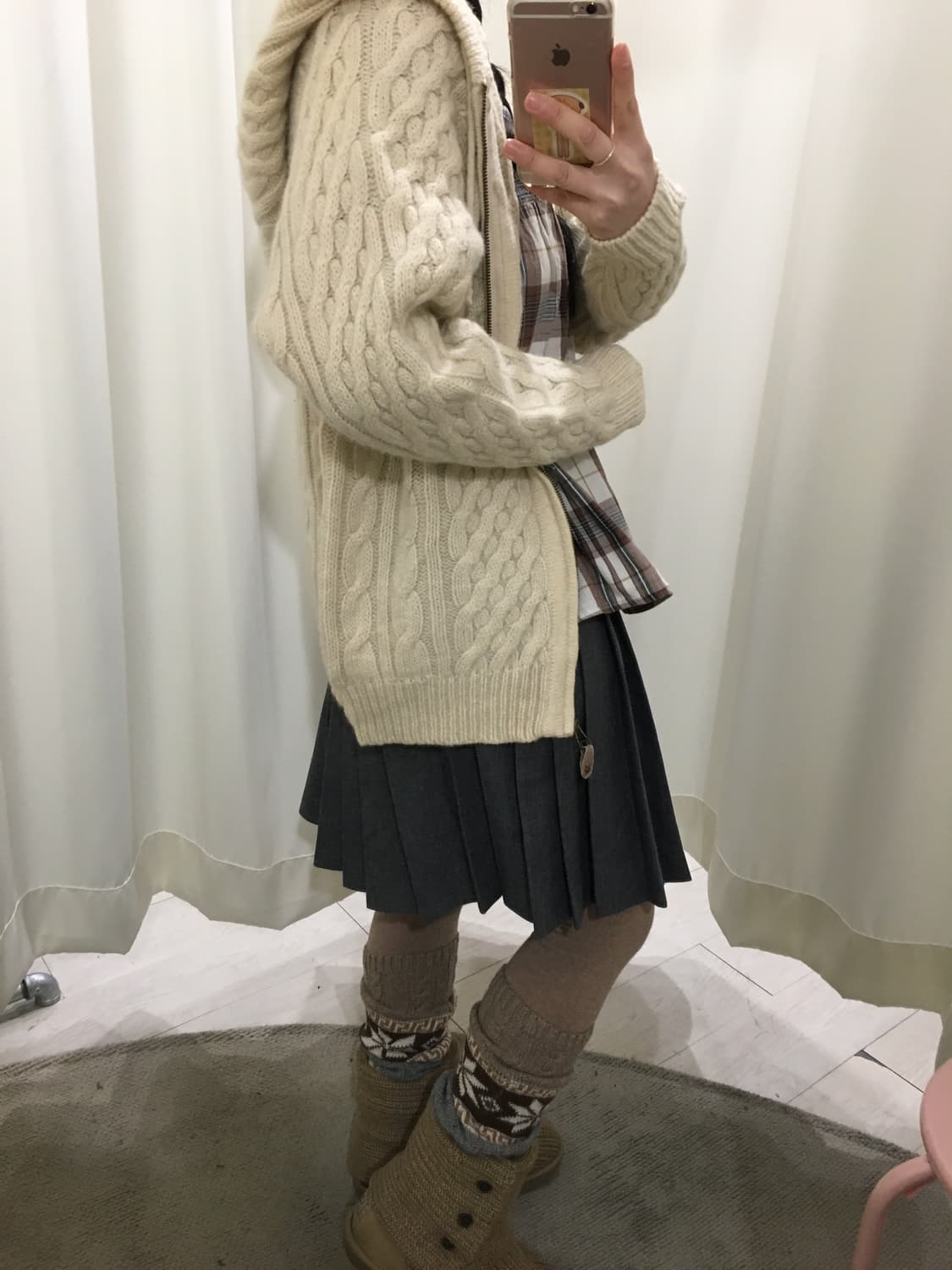 flash up wool hoodie cardigan 상품이미지6