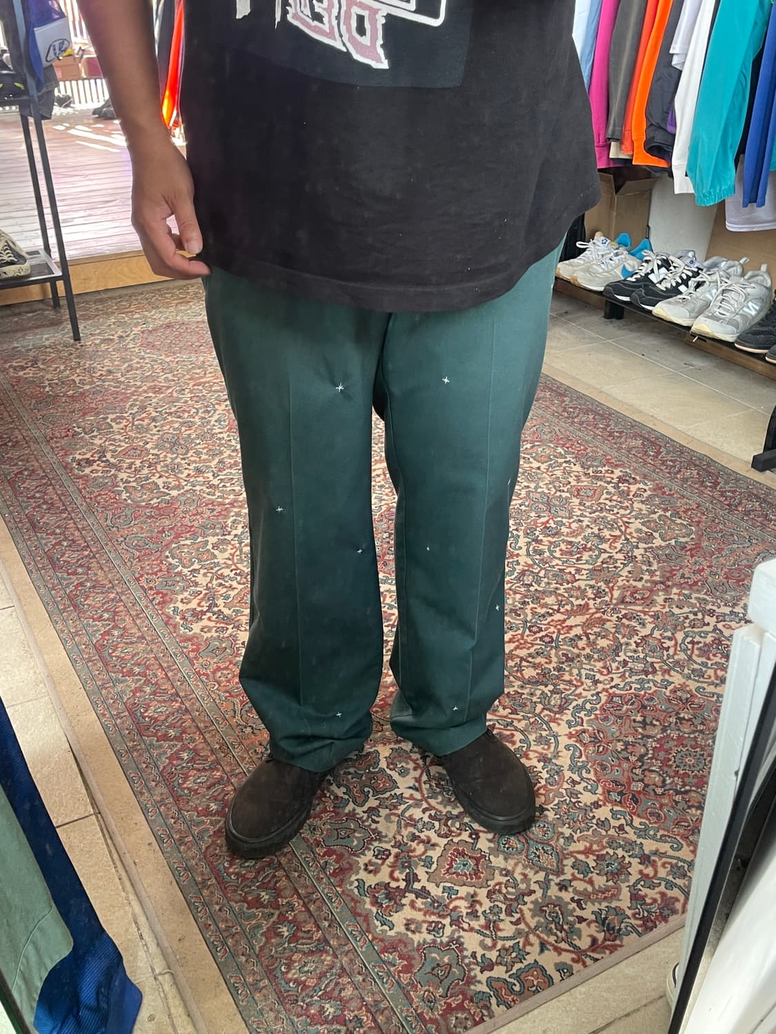 핸드메이드 니들워크 워크 팬츠 38 상품이미지2